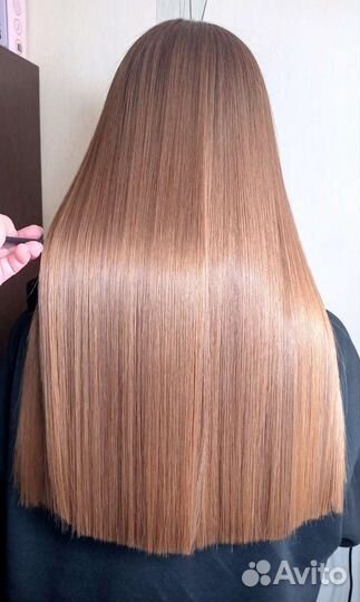 Кератиновое выпрямление волос