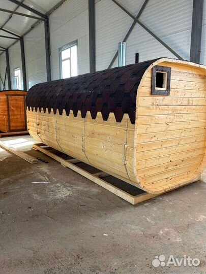 Баня-бочка квадро в наличии