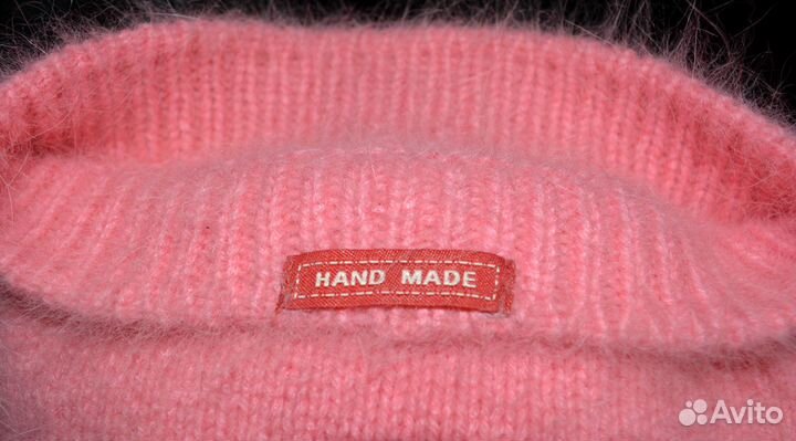 Шапка бини из пряжи пух норки