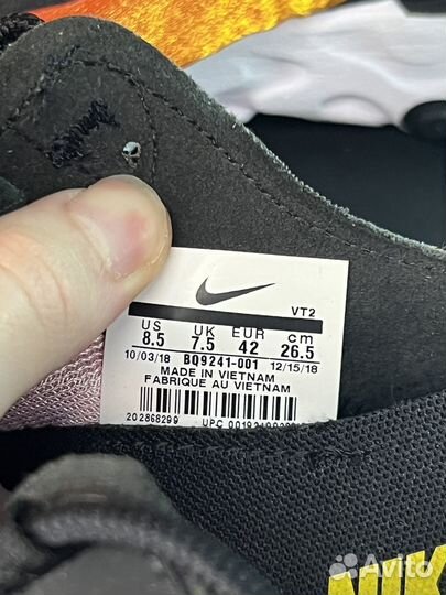 Nike React Element 55 red оригинал найк реакты
