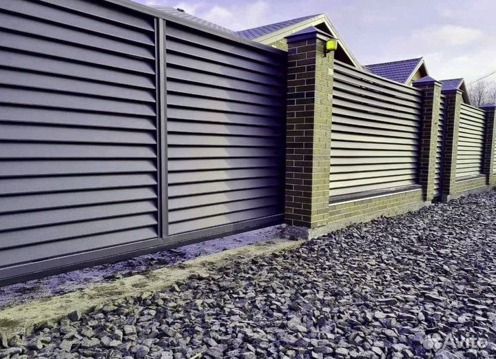 Заборы жалюзи новые