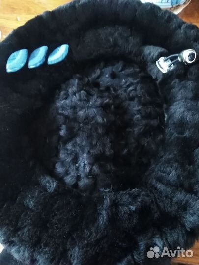 Берет норковый новый, перфорация