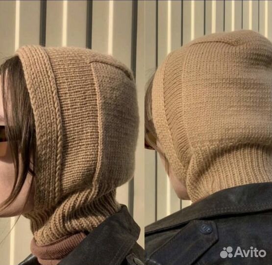 Балаклава капор чепчик вязаная тренд