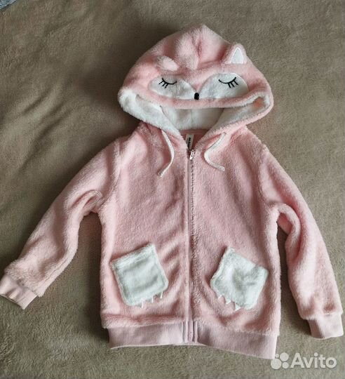 Кофта теплая с ушками Accola раз.104 на 4 годика