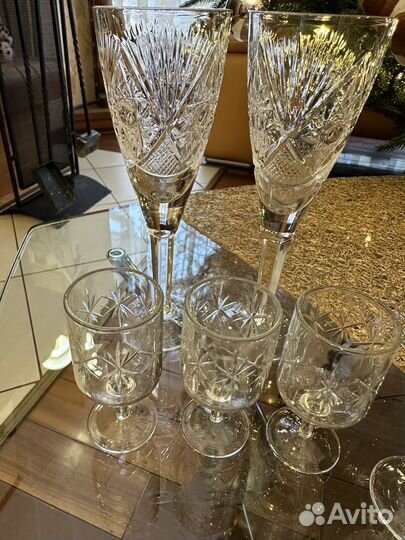 Хрустальные рюмки СССР