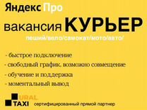Курьер Яндекс Доставка пеший/вело/мото/авто