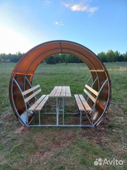 Беседка из поликарбоната