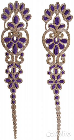 Аппликации тесьма вышитая для рукоделия и шитья