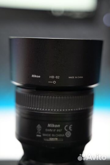 Объектив Nikon af-s 85mm 1.8g