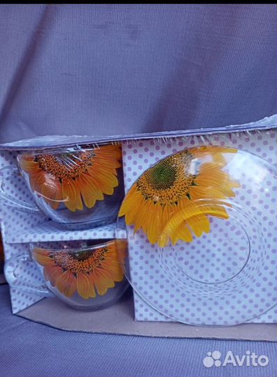 Сахарница, чайный сервиз из двух предметов