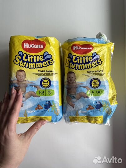 Подгузники для плавания huggies
