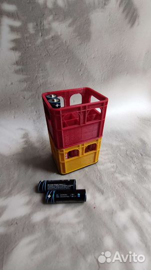 Ящик для батареек аа, ааа, 18650, крона