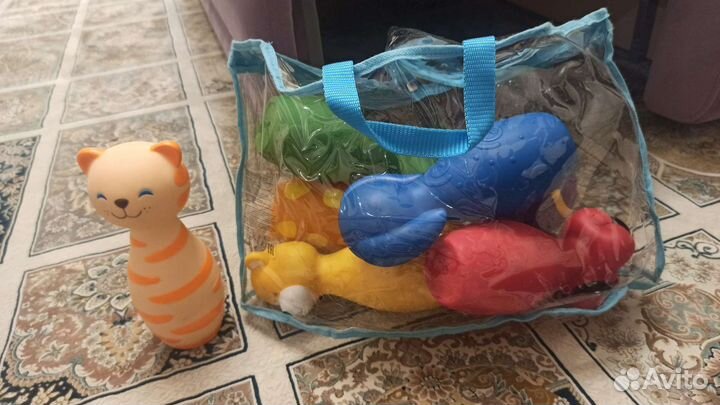 Кегли детские, боулинг цветной