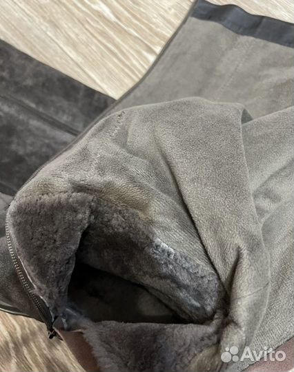 Сапоги натуральный замш