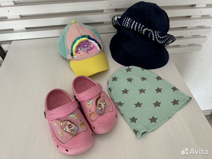 Панамы,кепка,шапка, сабо в подарок пакетом для дев