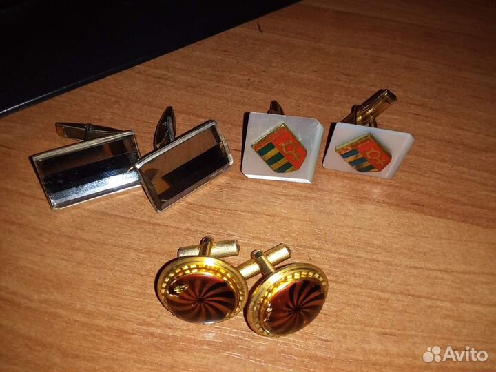 Запонки СССР 3 пары
