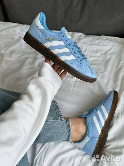 Кеды Adidas Spezial голубые