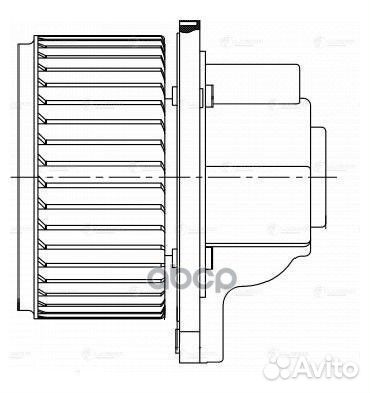 Э/вентилятор отоп. для а/м Chevrolet Captiva/Ep