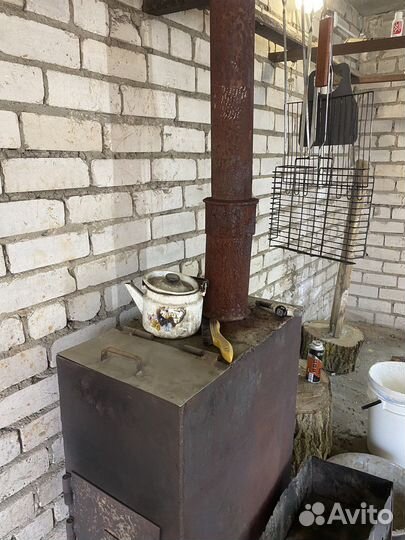 Печь буржуйка для гаража + труба в подарок