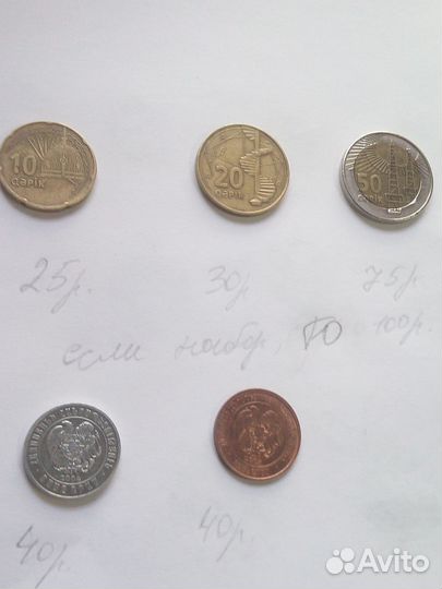 Монеты бывших республик СССР
