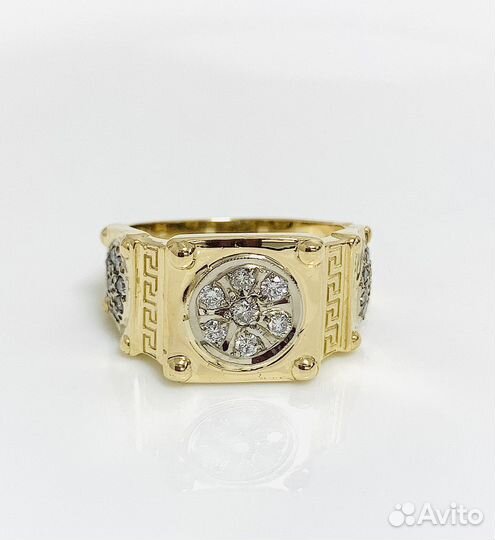 Золотое кольцо с бриллиантами 750 проба