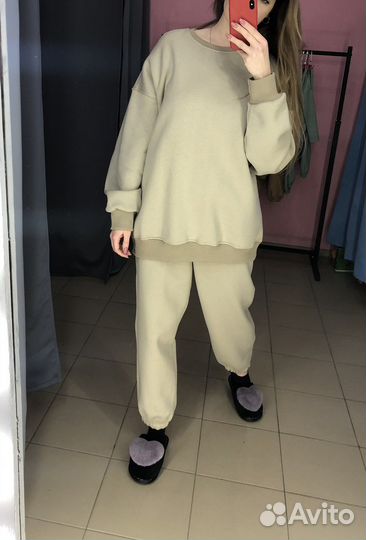 Новый Спортивный теплый оверсайз костюм