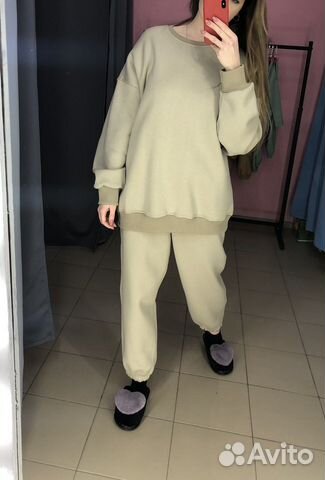 Новый Спортивный теплый оверсайз костюм