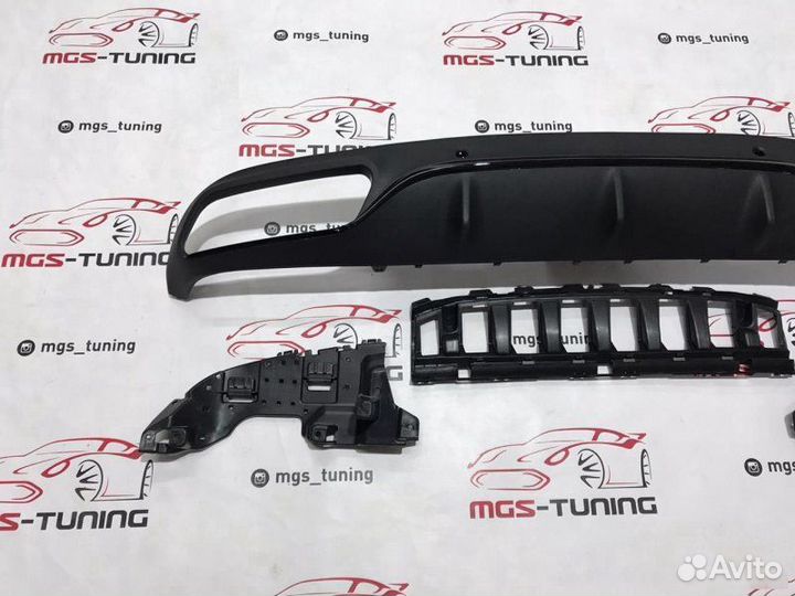 Диффузор C-Coupe c205 C63 AMG черный