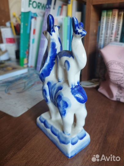 Гжель статуэтка Лань с детёнышем