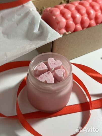 Свечи ручной работы к 14 февраля, 8 марта