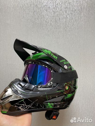 Мото шлем кроссовый