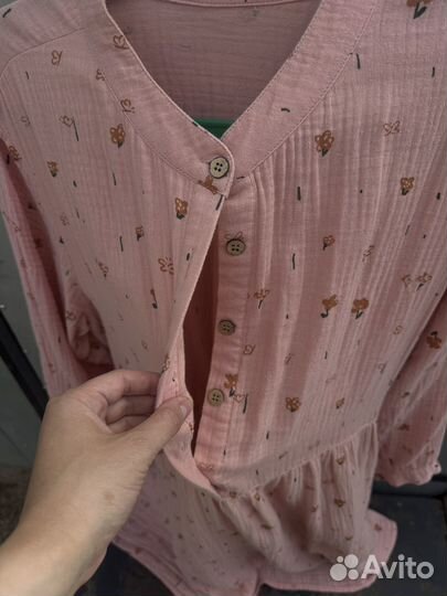 Летнее платье из муслина 50-52