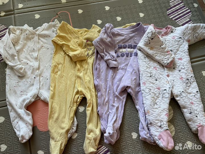 Детские вещи пакетом на девочку 56, 62, 68