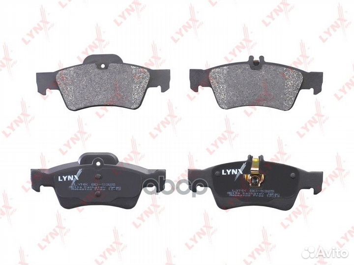 Колодки тормозные дисковые зад bd5325 lynxauto