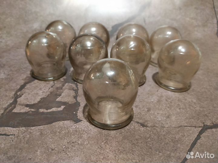 Медицинские банки стеклянные, 9 шт