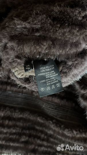 Норковое пальто кардиган