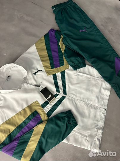 Спортивный костюм Puma белый ретро винтаж