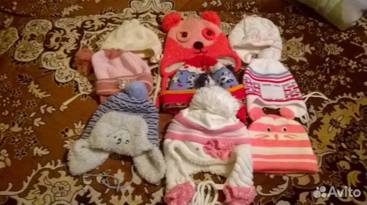 Шапки на девочку и на мальчика