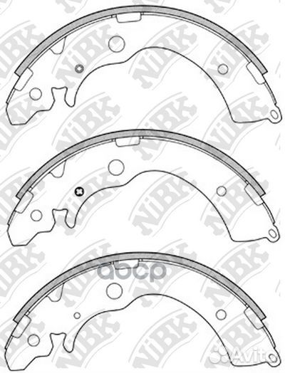 Колодки тормозные барабанные honda airwave 1.5