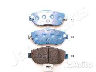 Колодки торм.диск. pa207af Japanparts