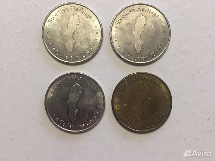 Жетон, токкен, Франция Италия Швеция