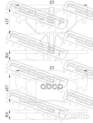 Тормозные колодки 1901-E91R Febest