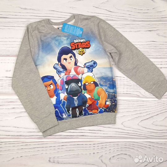 Толстовка Brawlstar новая 98-122 Турция