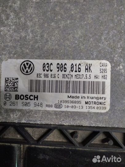 Блок управления двс VW Skoda 03C906016AK