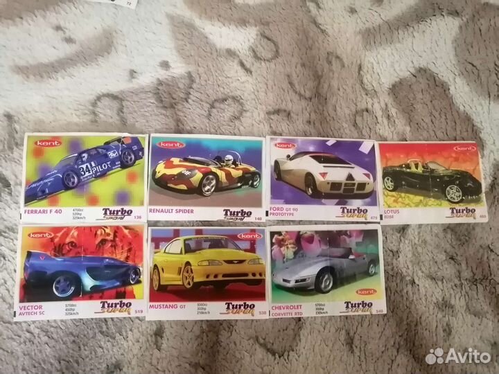 Вкладыши от жвачки турбо (turbo)