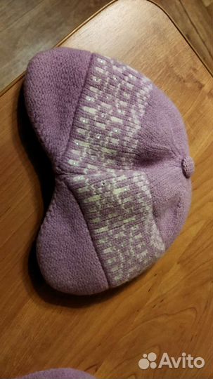 Комплект шапка и шарф женский шерсть