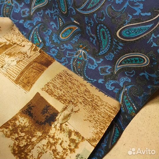 Отрезы ткани из ссср-шелк
