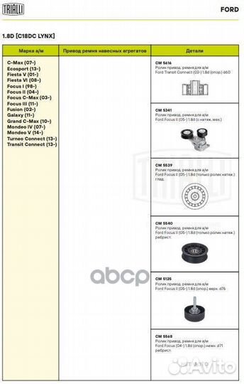 Ролик привод. ремня для а/м Ford Focus II (05)