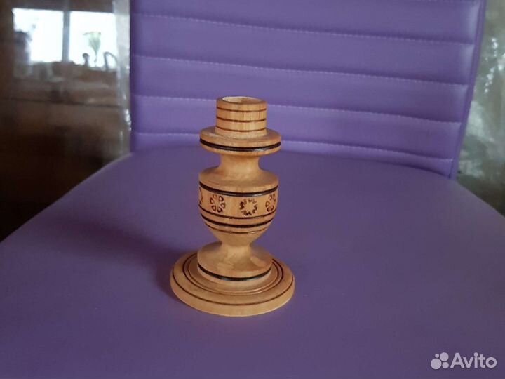 Подсвечник деревянный
