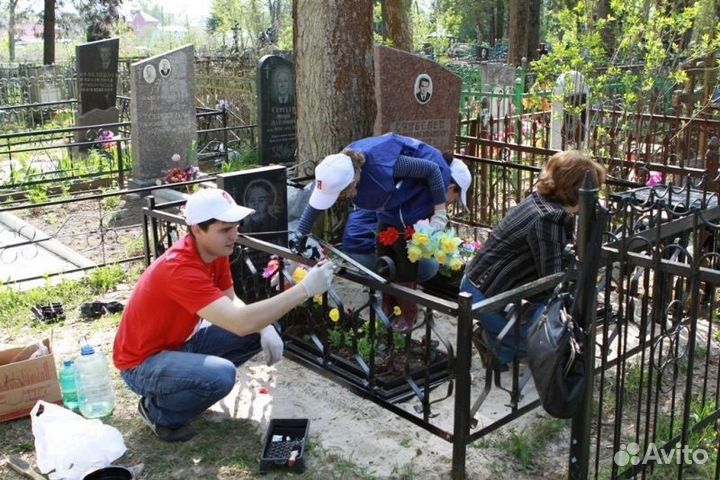 Уборка могил (надгробных сооружений) в г.Тихорецке